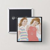 Instagram Foto-Quadrat-Bild-Knopf Button (Vorne & Hinten)
