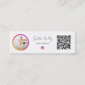 Instagram Foto Social Media folgt QR-Code Mini Visitenkarte (Vorderseite)