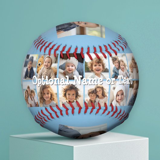 Instagram-FotoCollage - Bis zu 14 Fotos blau Baseball