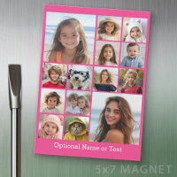 Instagram-FotoCollage - Bis zu 14 Fotos rosa
