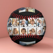 Instagram-FotoCollage - Bis zu 14 Fotos Schwarz Baseball