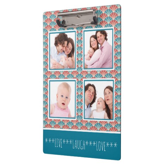 Instagram-FotoCollage Dekoratives Muster Klemmbrett (Links)