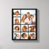 Instagram-FotoCollage mit 9 Fotos Leinwanddruck (Vorderseite)