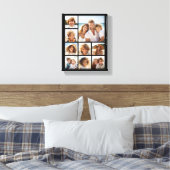 Instagram-FotoCollage mit 9 Fotos Leinwanddruck (Insitu (Schlafzimmer))