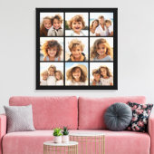 Instagram-FotoCollage mit 9 Fotos Leinwanddruck (Insitu (Wohnzimmer))