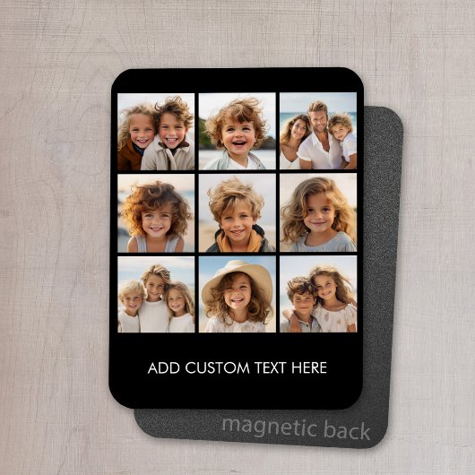 Instagram-FotoCollage mit 9 Fotos Magnet