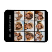 Instagram-FotoCollage mit 9 Fotos Magnet (Horizontal)