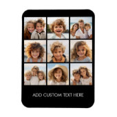 Instagram-FotoCollage mit 9 Fotos Magnet (Vertikal)