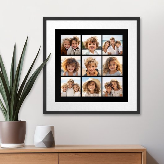 Instagram-FotoCollage mit 9 Fotos Poster