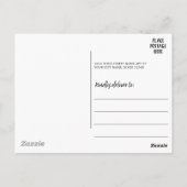 Instagram FotoCollage mit 9 quadratischen Fotos bl Postkarte (Rückseite)