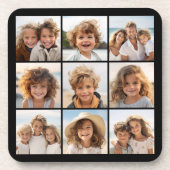 Instagram-FotoCollage mit 9 quadratischen Fotos Getränkeuntersetzer (Vorderseite)