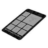 Instagram-FotoCollage mit 9 quadratischen Fotos Magnet (Linke Seite)