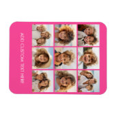 Instagram-FotoCollage mit 9 quadratischen Fotos Magnet (Horizontal)