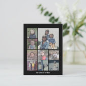 Instagram-FotoCollage mit 9 quadratischen Fotos Postkarte (Stehend Vorderseite)