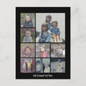 Instagram-FotoCollage mit 9 quadratischen Fotos Postkarte (Vorderseite)