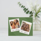Instagram-Fotocollage mit Bogenstreifen Postkarte (Stehend Vorderseite)