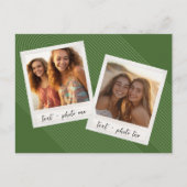 Instagram-Fotocollage mit Bogenstreifen Postkarte (Vorderseite)