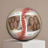 Instagram-FotoCollage mit farbigen Streifen Baseball