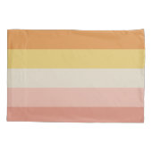 Instagram-FotoCollage mit farbigen Streifen Kissenbezug (Rückseite)