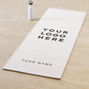 Instagram für den Namen von White-Business-Logos Yogamatte