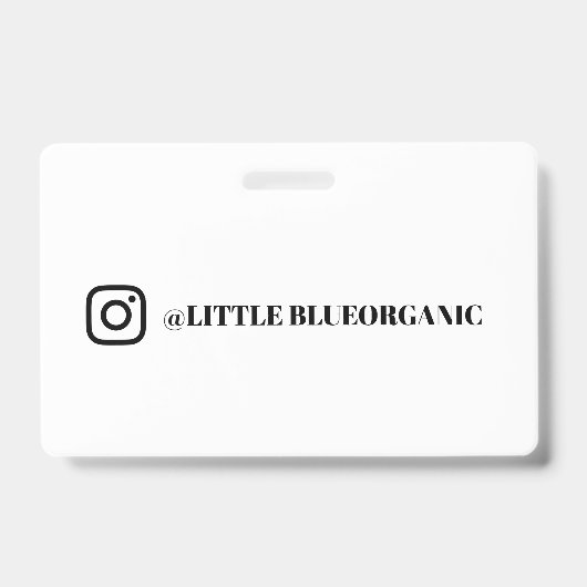 Instagram-Geschäftskarten | Ihr Instagram-Name ID Ausweis (Vorderseite)