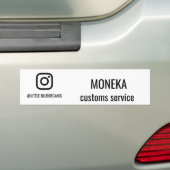 Instagram-Geschäftskarten | Ihr Instagram-Name ID Autoaufkleber (Auf Auto)