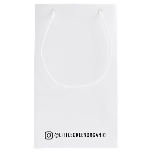 Instagram-Geschenktaschen | Ihr Name Kleine Geschenktüte (Rückseite)