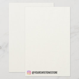 Instagram-Handle  Name l Social-Media-Icon Promo Briefpapier