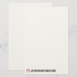 Instagram-Handle  Name l Social-Media-Icon Promo Briefpapier