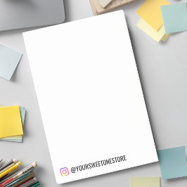  Instagram Handle  Name l Social Media Icon Promo Post-it Klebezettel