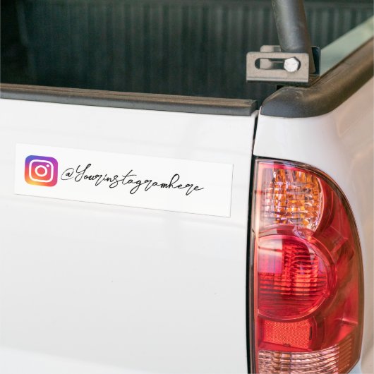 Instagram Handle-Skriptaufkleber Autoaufkleber (Auf Lkw)