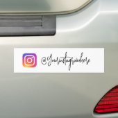Instagram Handle-Skriptaufkleber Autoaufkleber (Auf Auto)