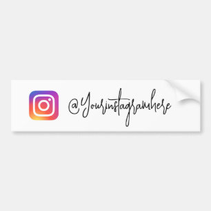 Instagram Handle-Skriptaufkleber Autoaufkleber