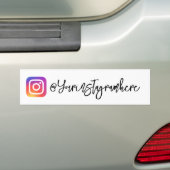 Instagram Handle-Skriptaufkleber Autoaufkleber (Auf Auto)