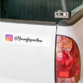 Instagram Handle-Skriptaufkleber Autoaufkleber (Auf Lkw)