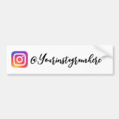 Instagram Handle-Skriptaufkleber Autoaufkleber (Vorne)
