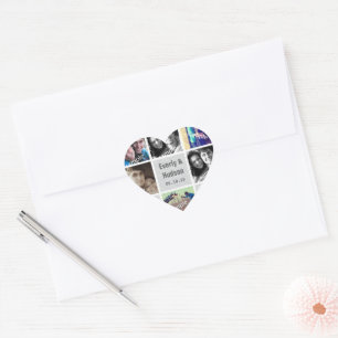 Instagram Heart Form Hochzeitsticker für Fotos Herz-Aufkleber