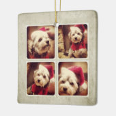 Instagram Holiday Foto Collage Keramikornament (Links)