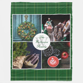 Instagram Hygge Weihnachten Personalisiertes Foto  Fleecedecke