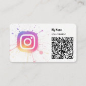 Instagram-Icon Geschäftskarten Visitenkarte (Vorderseite)