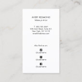 Instagram Influencer Profil Foto Social Media Visitenkarte (Rückseite)