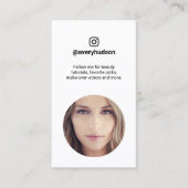 Instagram Influencer Profil Foto Social Media Visitenkarte (Vorderseite)