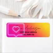 Instagram Influencer-Rücksendeadressen-Aufkleber (Insitu)