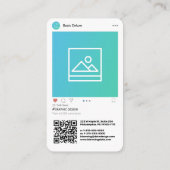 Instagram Inspiriert Moderne Visitenkarte (Rückseite)