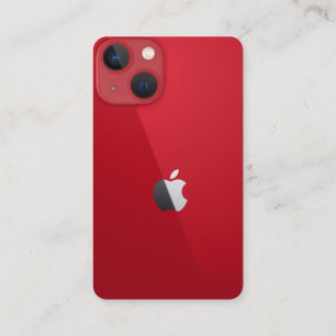 Instagram-Konto rotes Telefon Edit-Design Visitenkarte