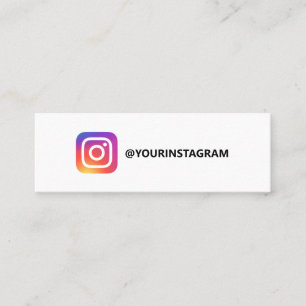Instagram Logo Social Media schlicht moderne Mode Telefonnummerkarte