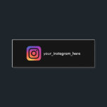 Instagram Logo Social Media schlicht moderne Mode Telefonnummerkarte<br><div class="desc">Instagram Logo Social Media schlicht moderne Mode</div>