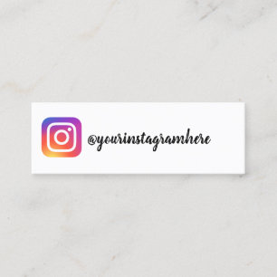 instagram mini visitenkarte