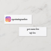 instagram mini visitenkarte (Vorne/Hinten)