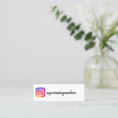 instagram mini visitenkarte (Stehend Vorderseite)